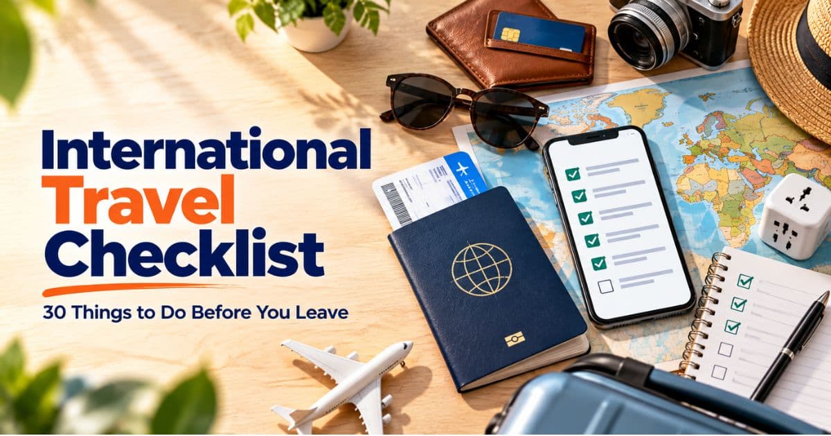 international travel checklist