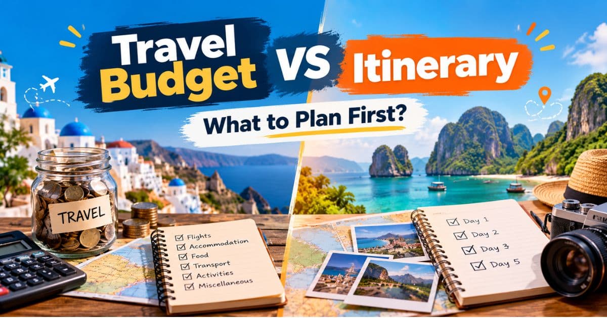travel budget vs itinerary