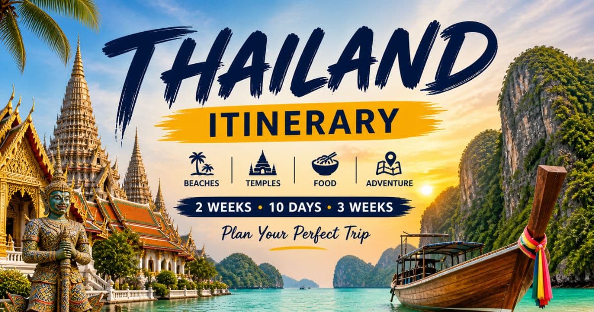thailand itinerary 2 weeks