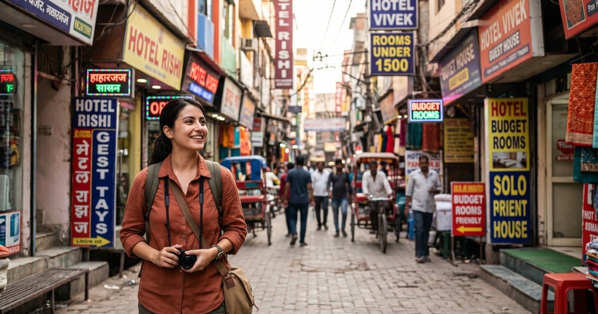 Top Hotels in Paharganj for Solo Travelers (Under ₹1500)