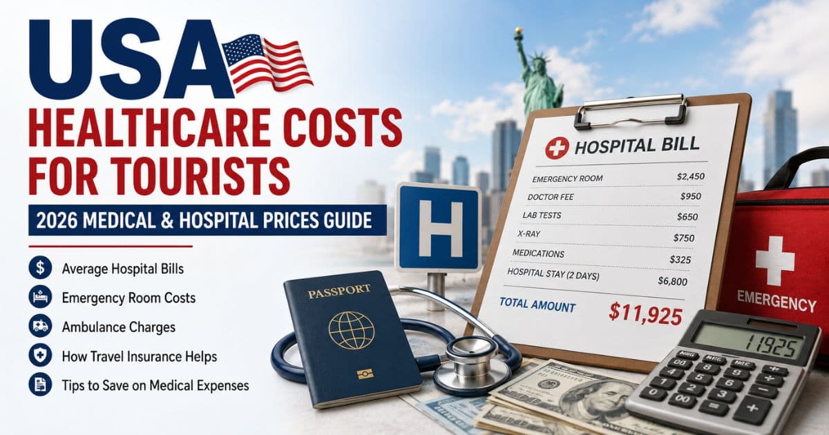 USA Healthcare Costs for Tourists