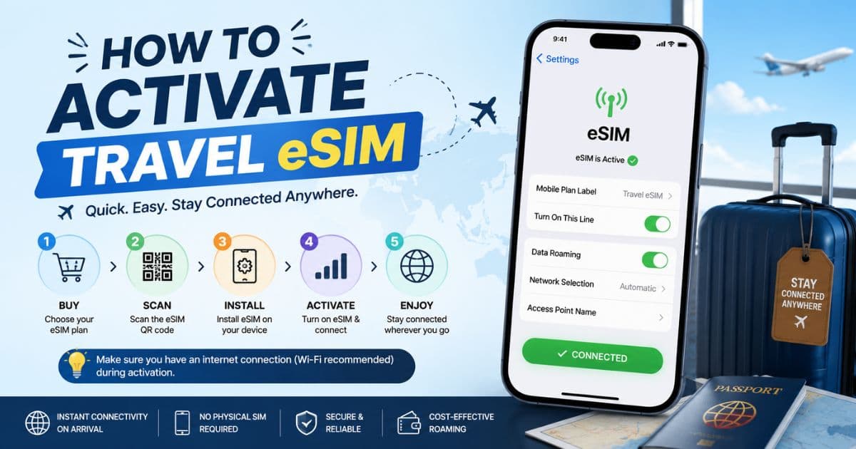 How to Activate Travel eSIM